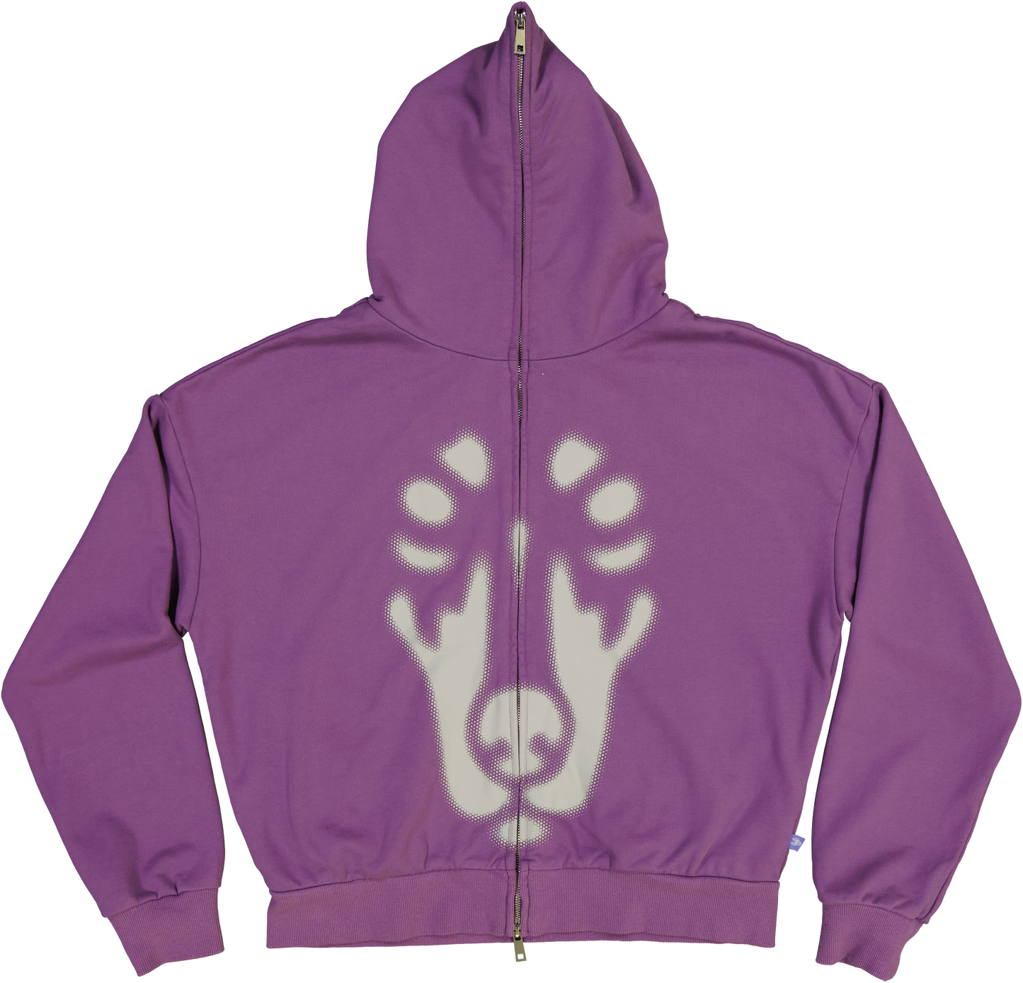 BACKYARD HALFTONE DOBERMAN HOODIE LAVENDAR STONE WASH