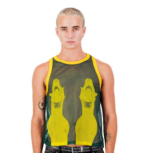 BACKYARD MESH 2 GUARD DOWG VEST GREEN & YELLOW (UNISEX)