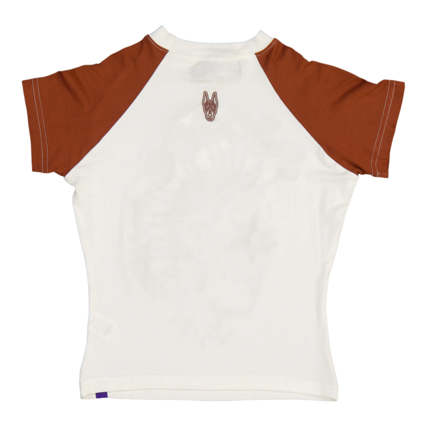 BACKYARD SINALO NOISE MAKER BABY TEE OFF-WHITE BROWN