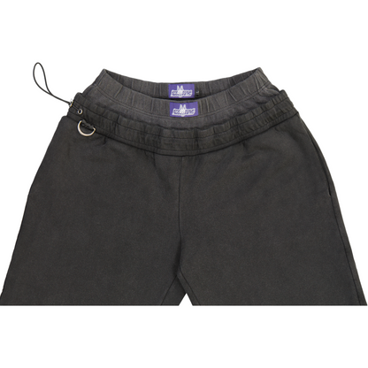 BACKYARD RAVER SWEATPANTS BLACK STONE WASH