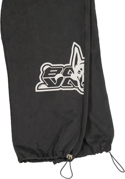 BACKYARD RAVER SWEATPANTS BLACK STONE WASH