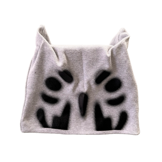 BACKYARD HALFTONE DOBERMAN SKULLY ( GREY)