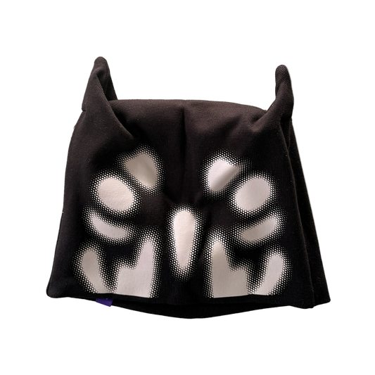 BACKYARD HALFTONE DOBERMAN SKULLY ( BLACK)