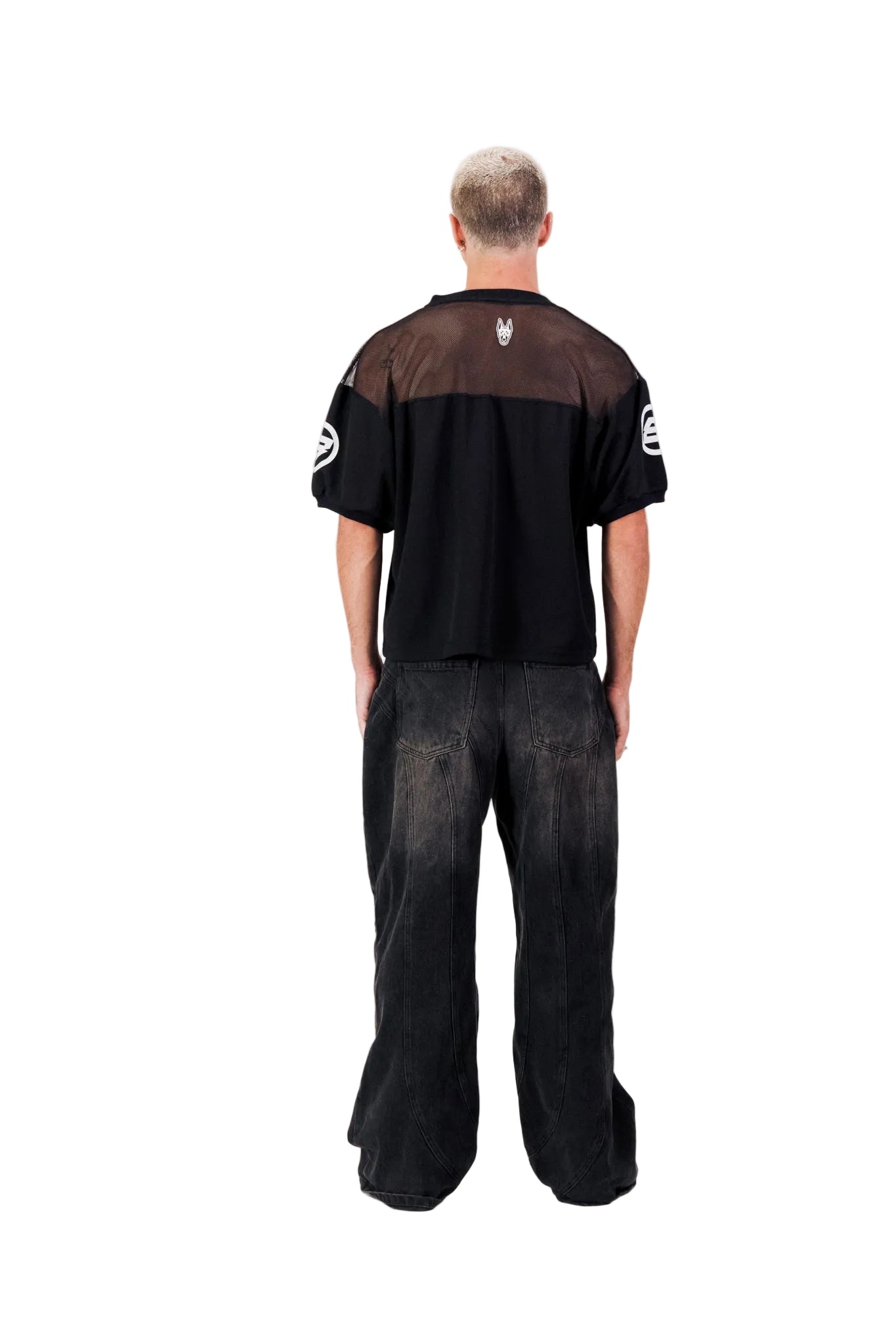 BY NOISEMAKER MESH FOOTBALL JERSEY (WHITE & LIME )