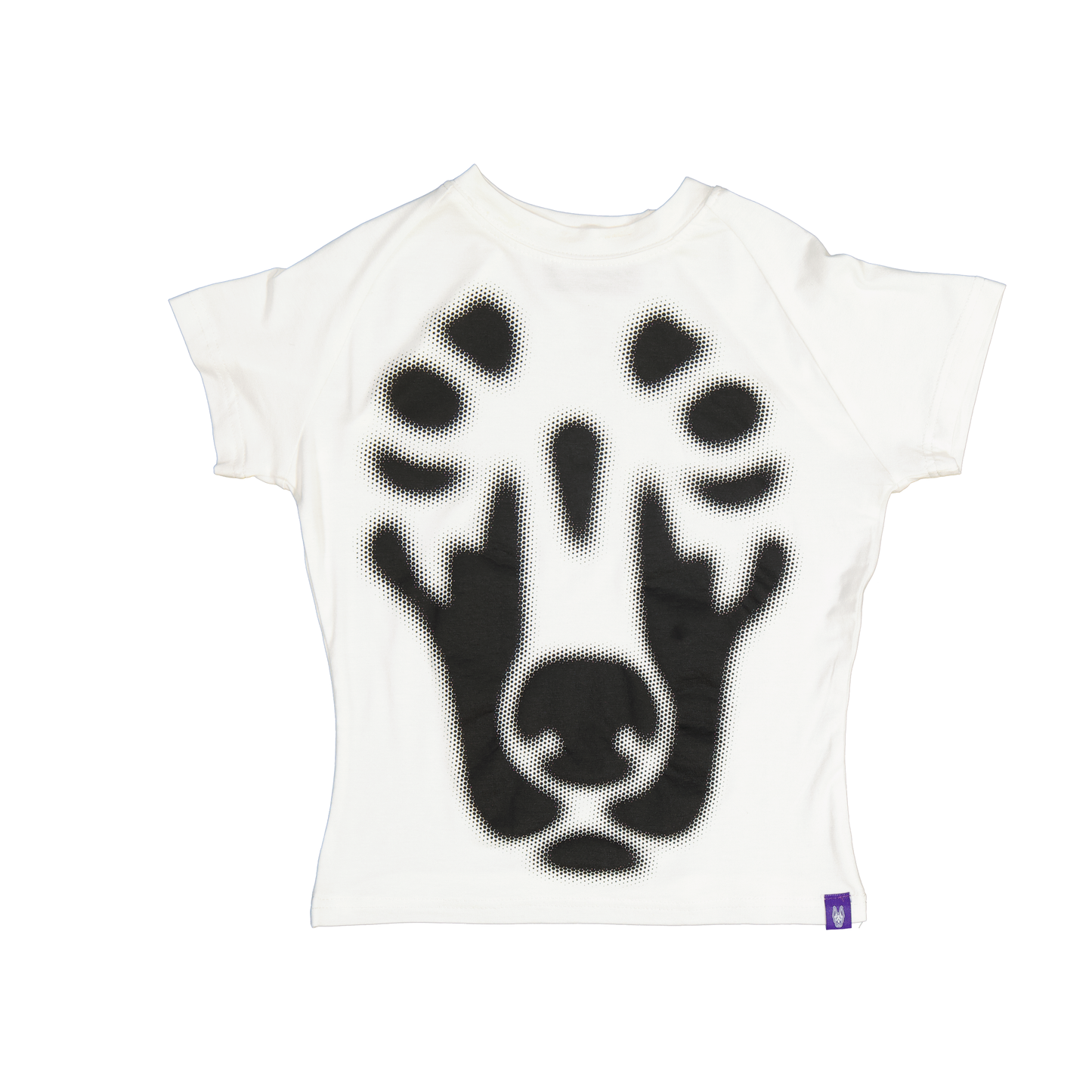 BACKYARD HALFTONE DOBERMAN BABY CREAM/BLACK