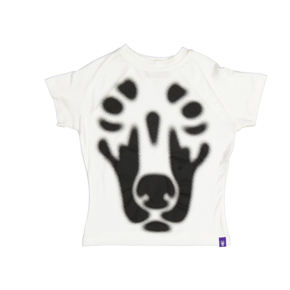 BACKYARD HALFTONE DOBERMAN BABY CREAM/BLACK