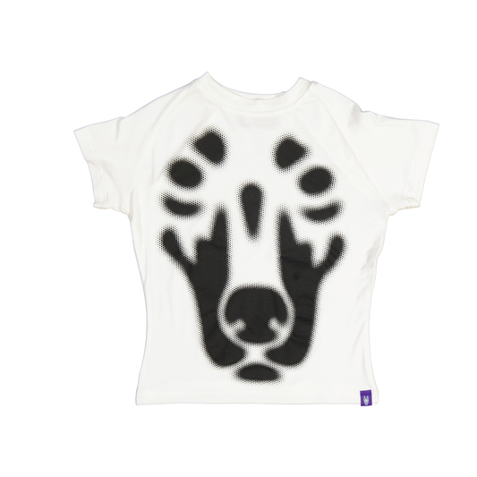 BACKYARD HALFTONE DOBERMAN BABY CREAM/BLACK